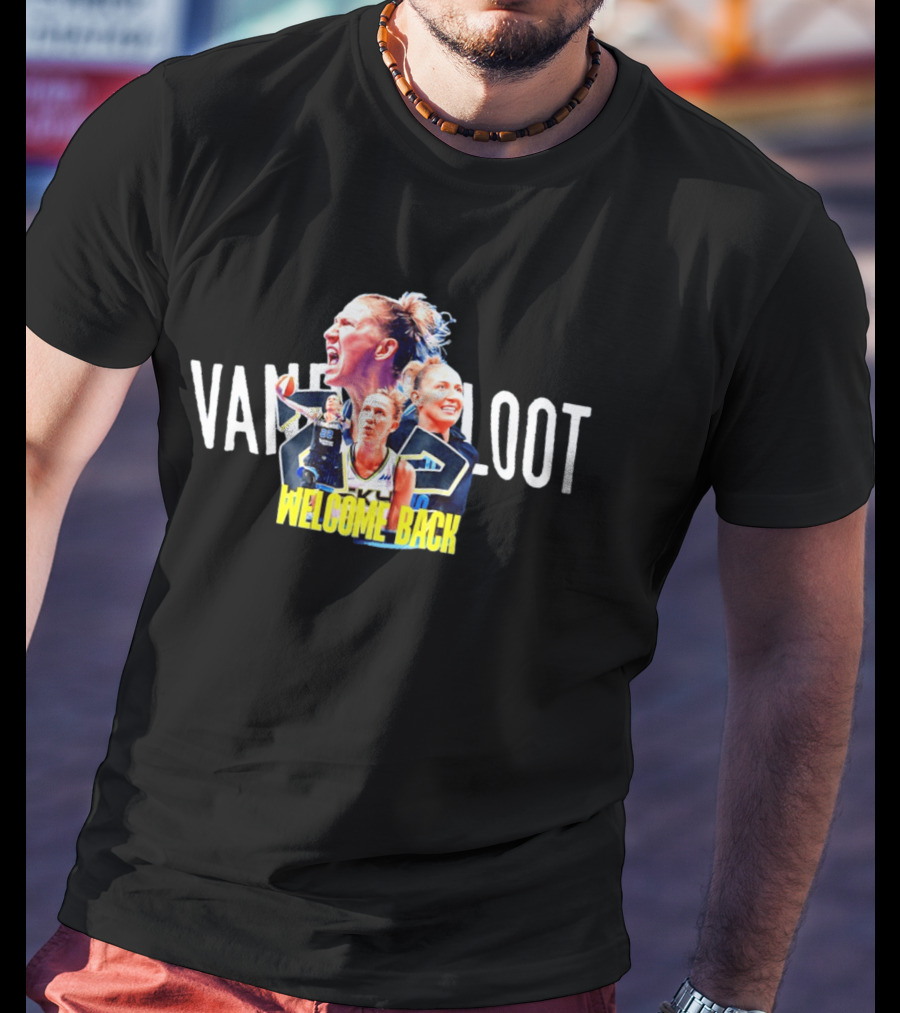Courtney Vandersloot No 22 Chicago Sky Welcome Back Vandersloot T-Shirt