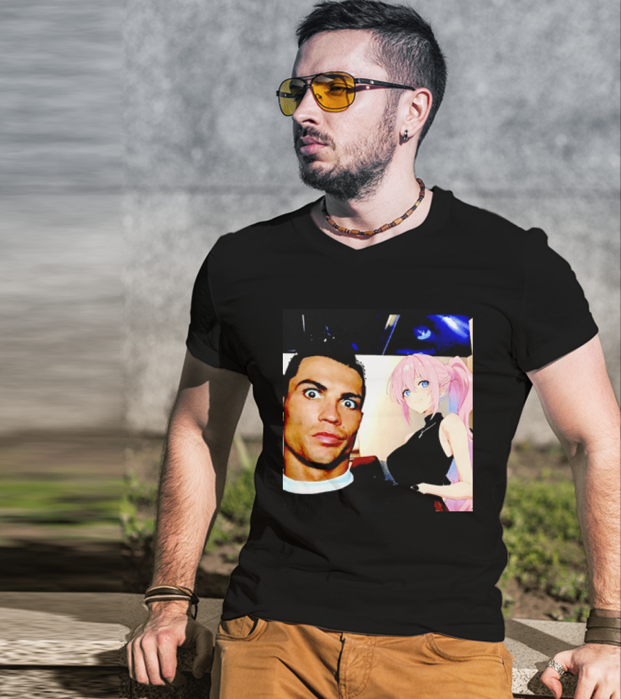 Cristiano Ronaldo Shikimori Anime Manga Collaboration T-Shirt