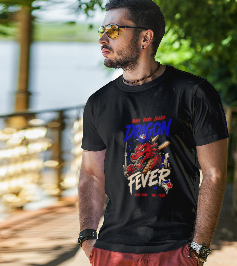 Brr Brr Brr Dragon Fever Toronto Blue Jays Baseball Red Dragon T-Shirt