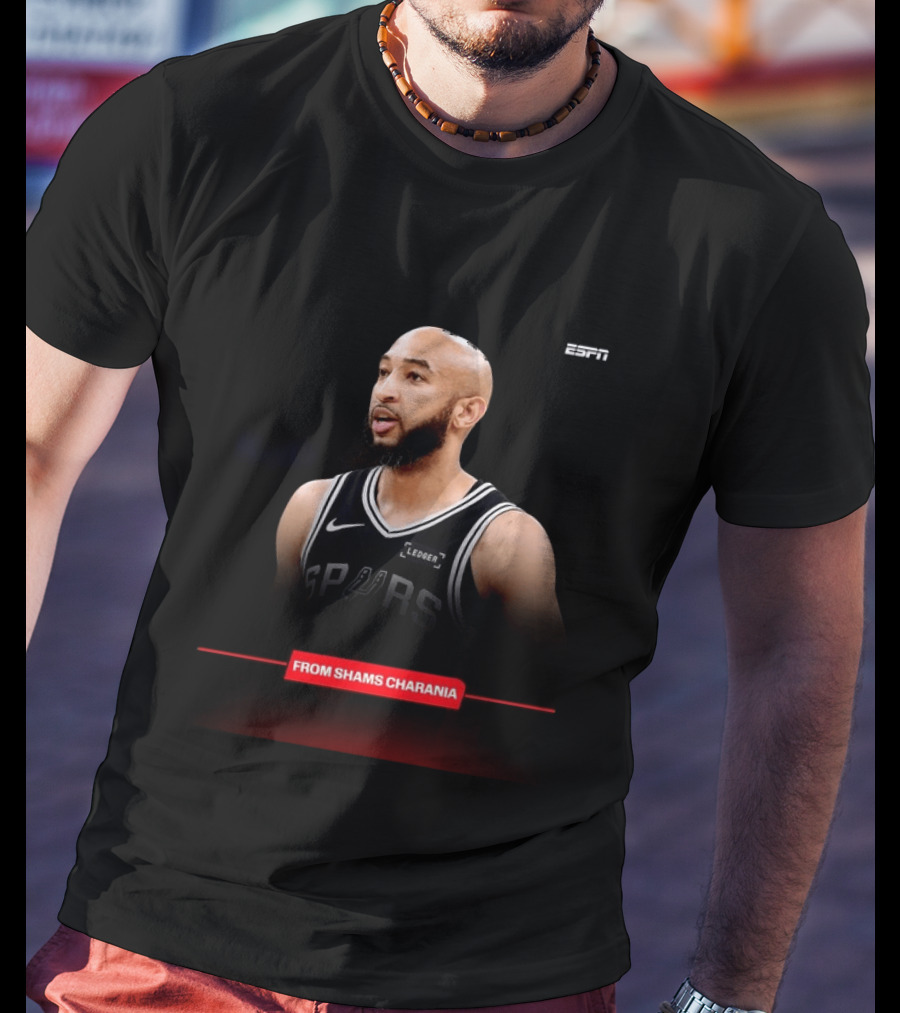 ESPN San Antonio Spurs Jordan McLaughlin From Shams Charania T-Shirt