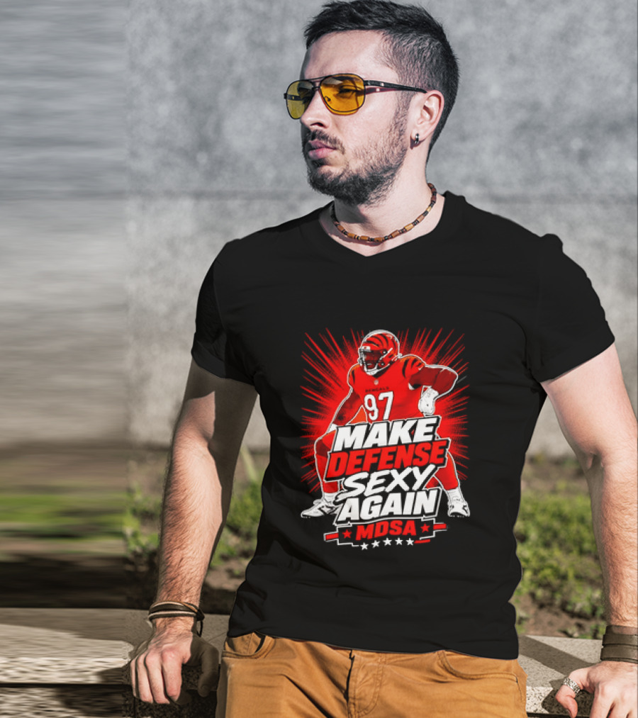 Kamron Neal Cincinnati Bearcats Make Defense Sexy Again MDSA Football 97 T-Shirt
