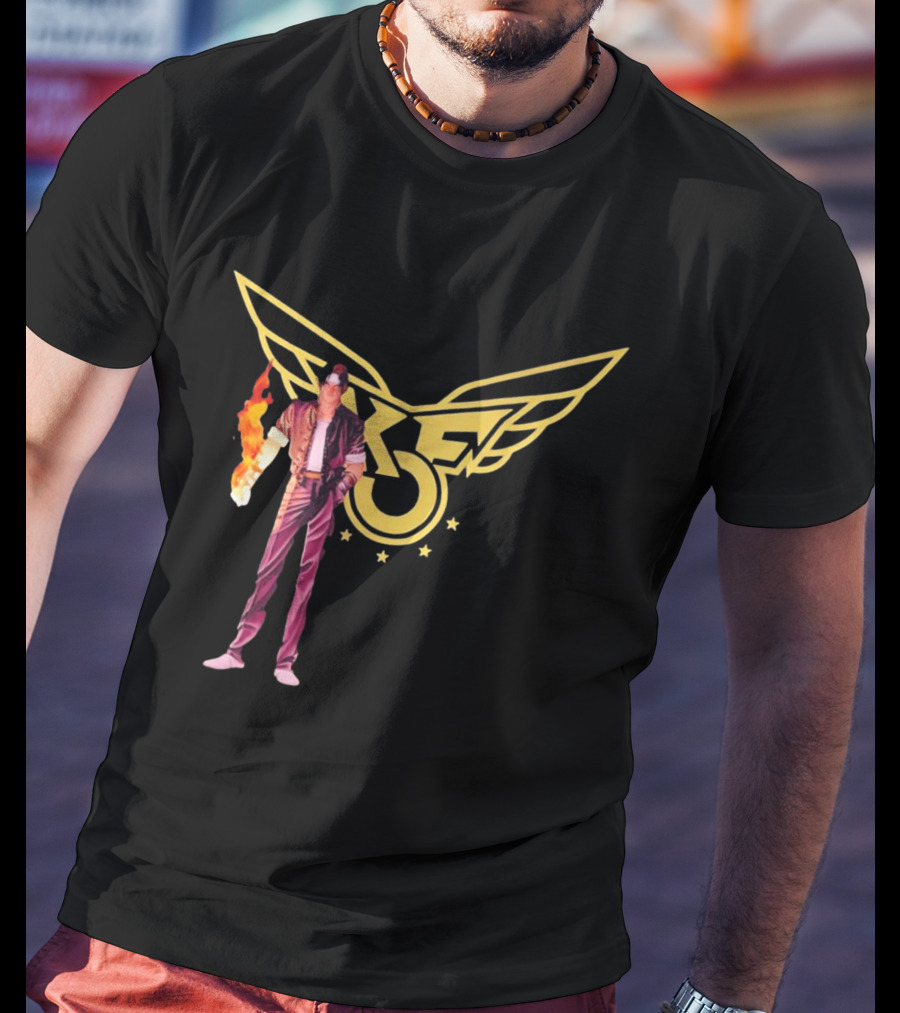 KOF Kyo Kusanagi Fire Power Iconic Wings T-Shirt