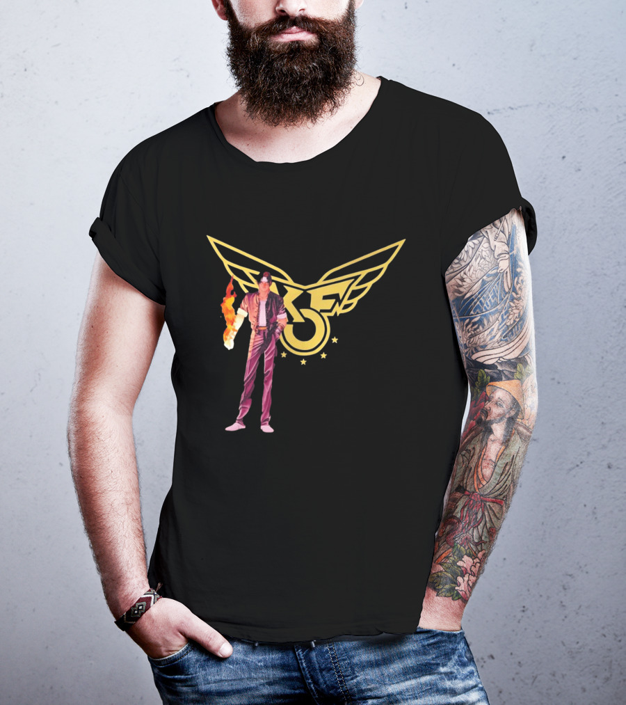 KOF Kyo Kusanagi Fire Power Iconic Wings T-Shirt