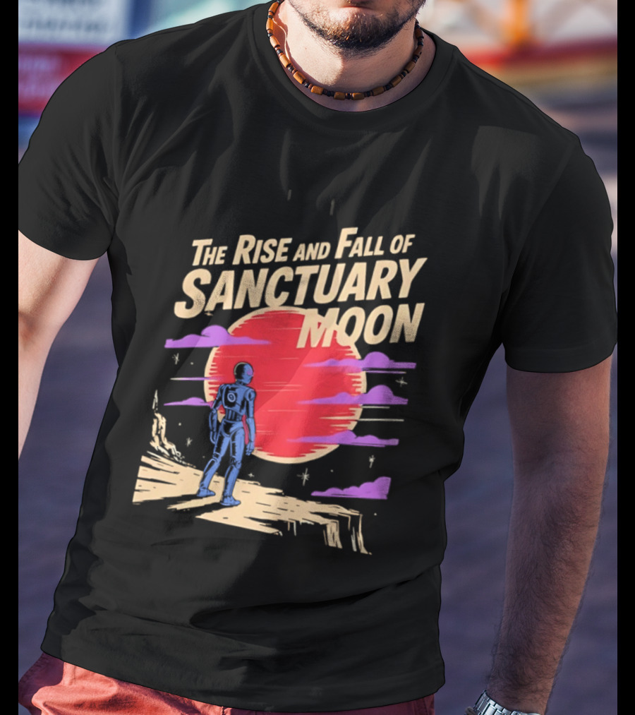 The Rise And Fall Of Sanctuary Moon Sci Fi Space Adventure Astronaut T-Shirt