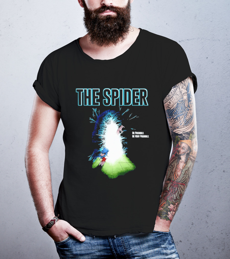 The Spider Be Friendly Be Very Friendly Comic Explosion T-Shirt