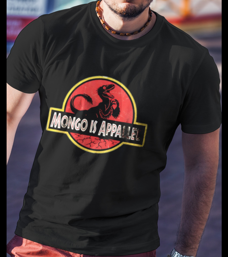Mongo Is Appalled Dinosaur Red Circle T-Shirt