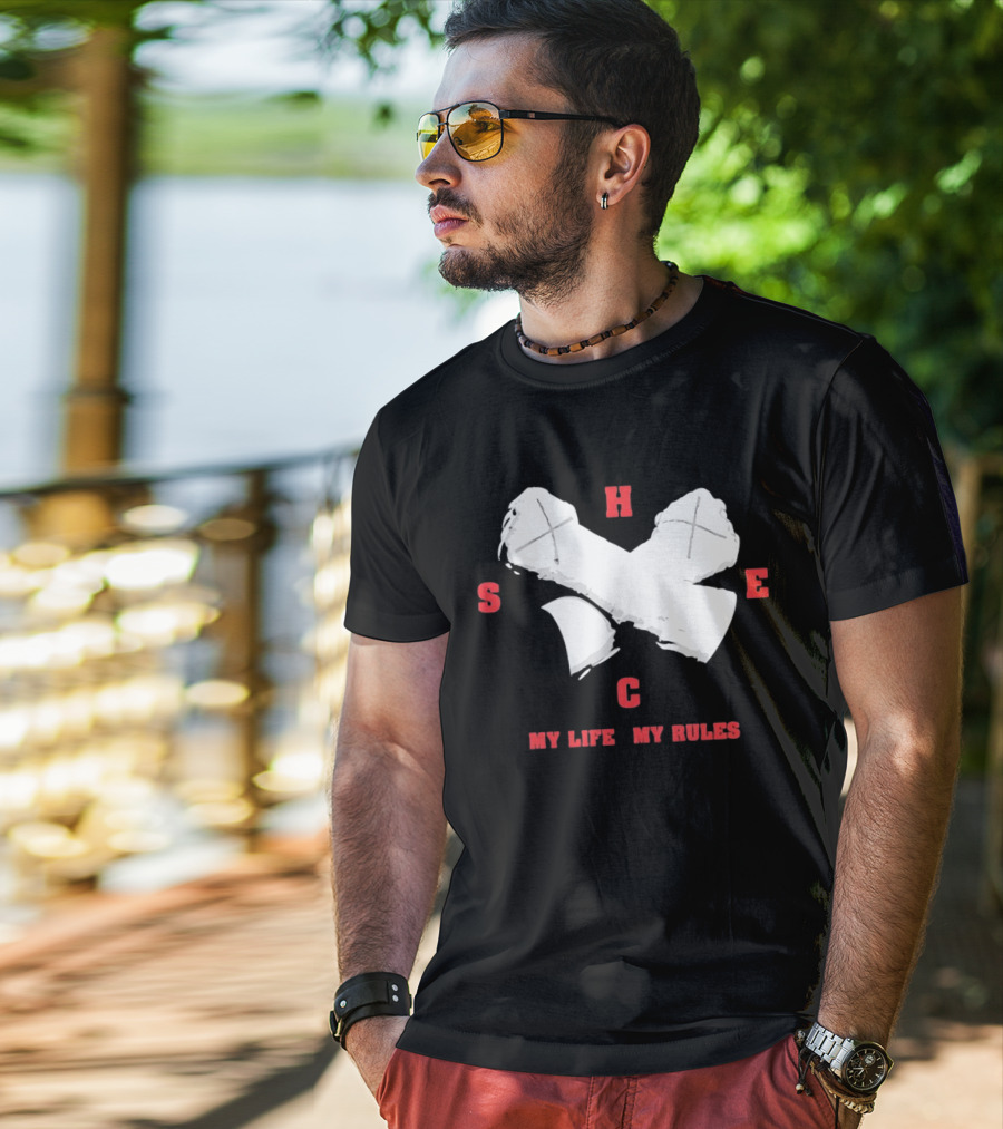 HSEC Crossed Axes My Life My Rules T-Shirt