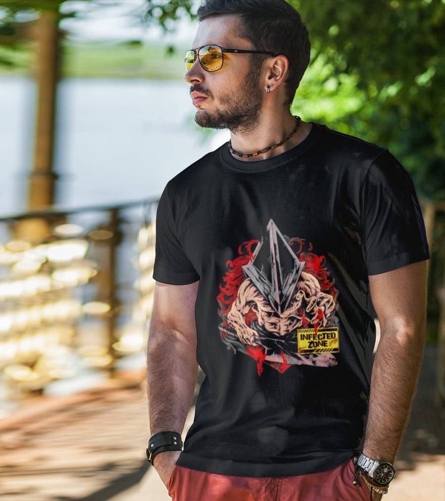 Pyramid Head Silent Hill Infected Zone Horror T-Shirt