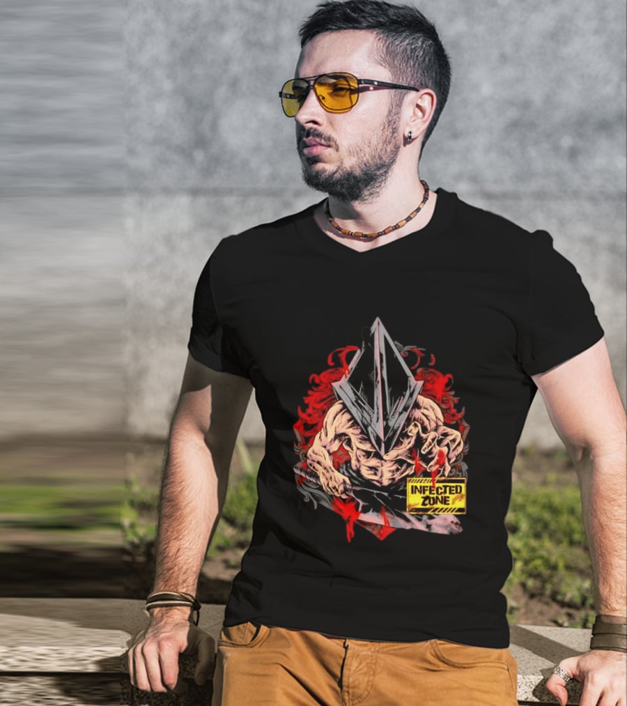 Pyramid Head Silent Hill Infected Zone Horror T-Shirt