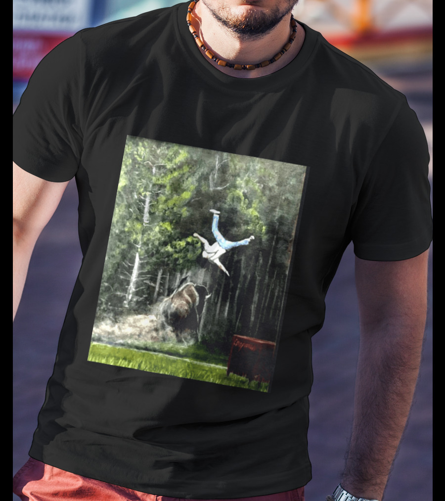 Raccoon Flaming Fart Chaos With Hippo And Unexpected Forest Flip T-Shirt