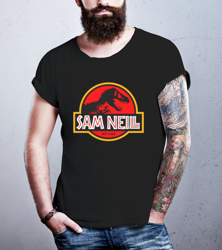Sam Neill 1947 2026 Jurassic Park Rex T-Shirt