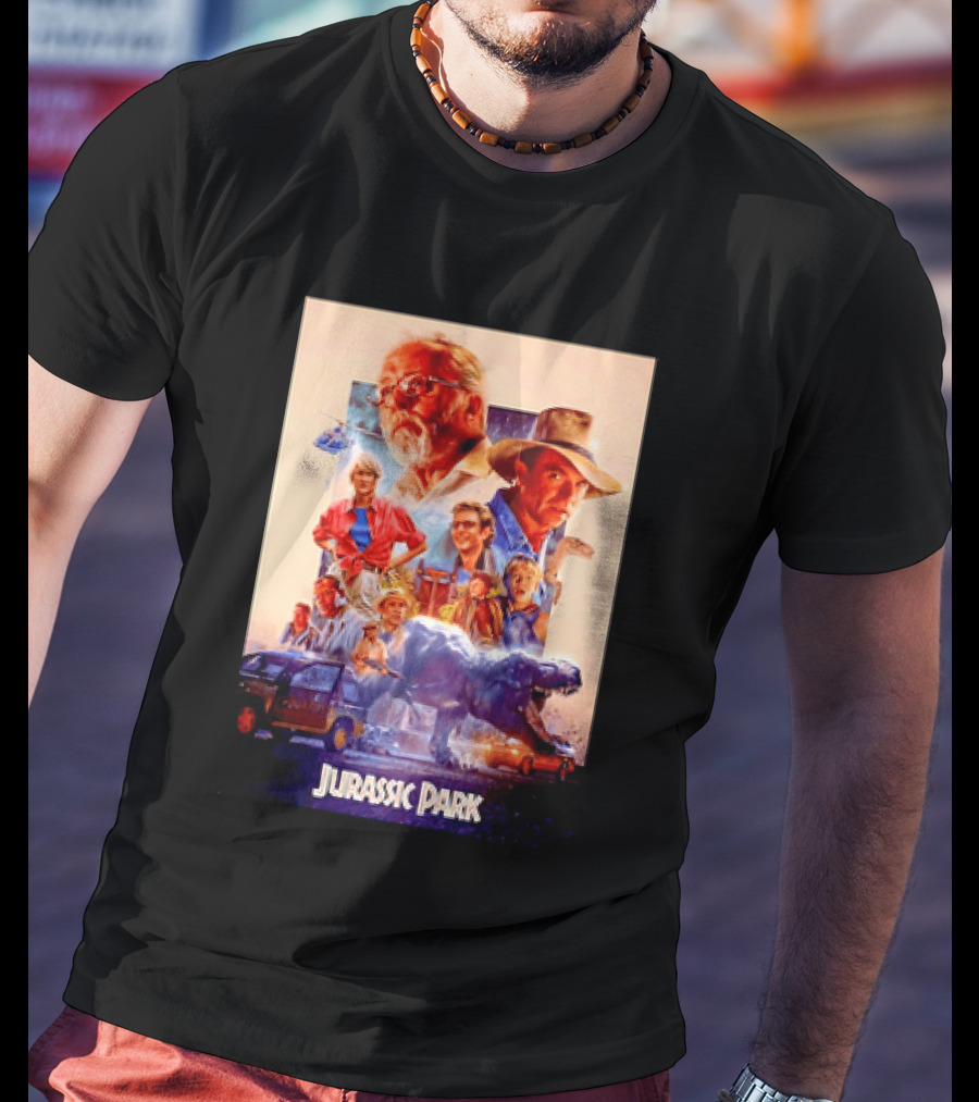 Sam Neill Laura Dern Jeff Goldblum Richard Attenborough Jurassic Park RIP T-Shirt