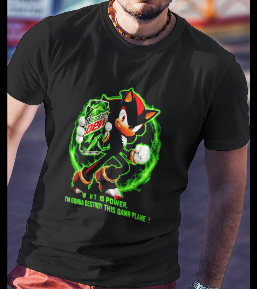 Mountain Dew Power Shadow Destroy This Damn Planet T-Shirt
