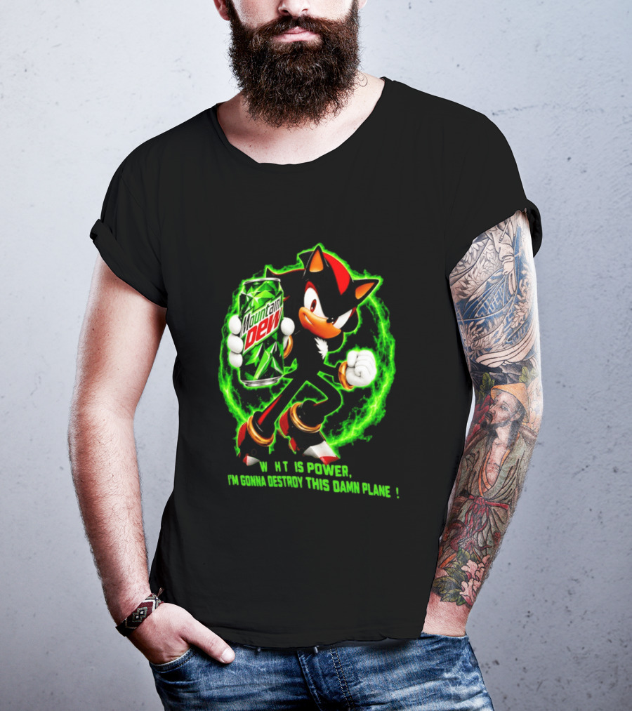 Mountain Dew Power Shadow Destroy This Damn Planet T-Shirt