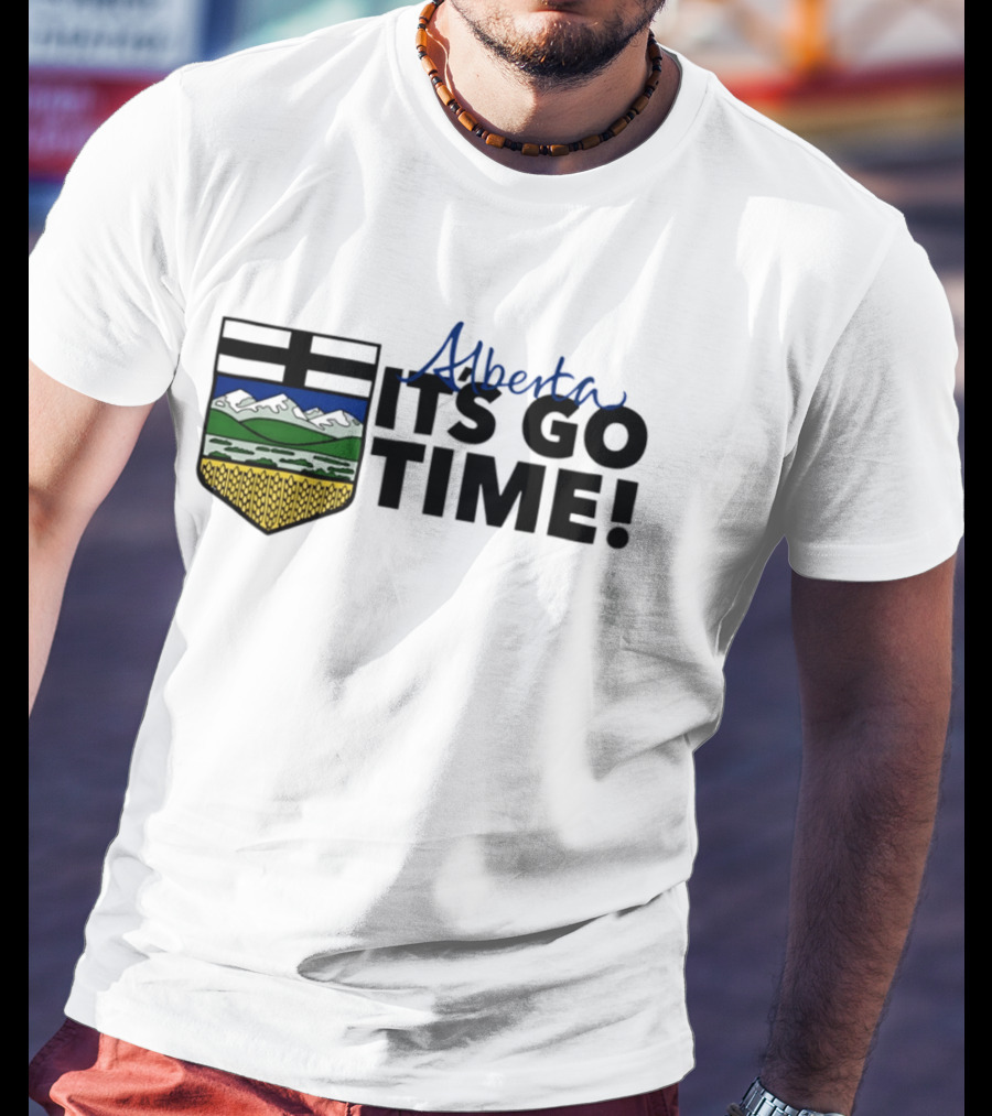 Alberta It's Go Time Coat Of Arms Provincial Pride T-Shirt