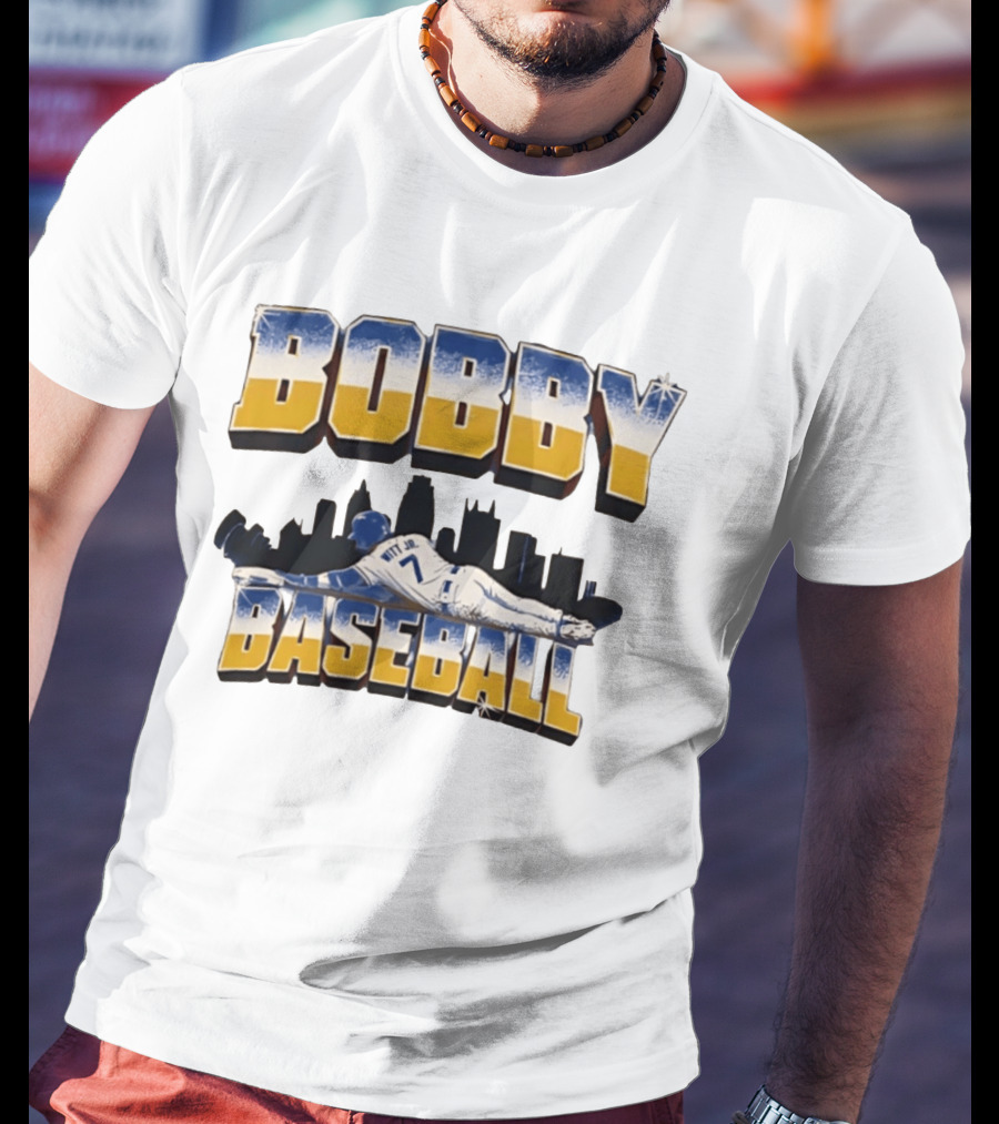 Bobby Baseball Witt Jr. Kansas City Baseball Major League 7 T-Shirt