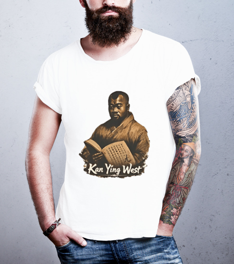 Kan Ying West Book Meme Kanye Mashup T-Shirt