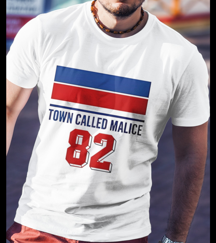 The Jam Town Called Malice 82 Red And Blue Bars T-Shirt