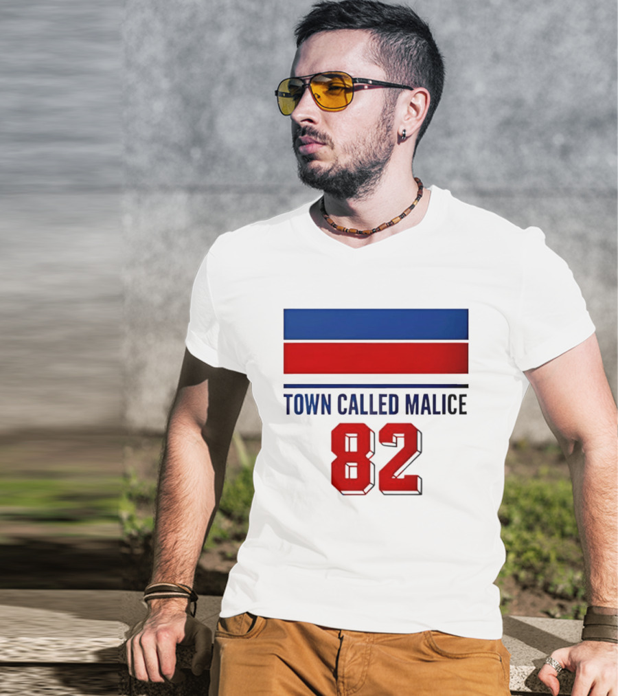 The Jam Town Called Malice 82 Red And Blue Bars T-Shirt