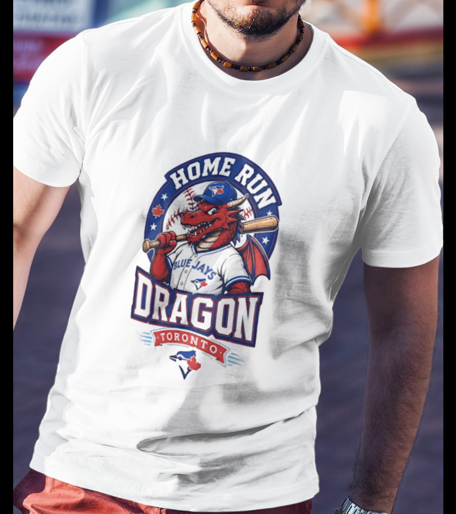 Toronto Blue Jays Home Run Dragon Baseball Toronto T-Shirt