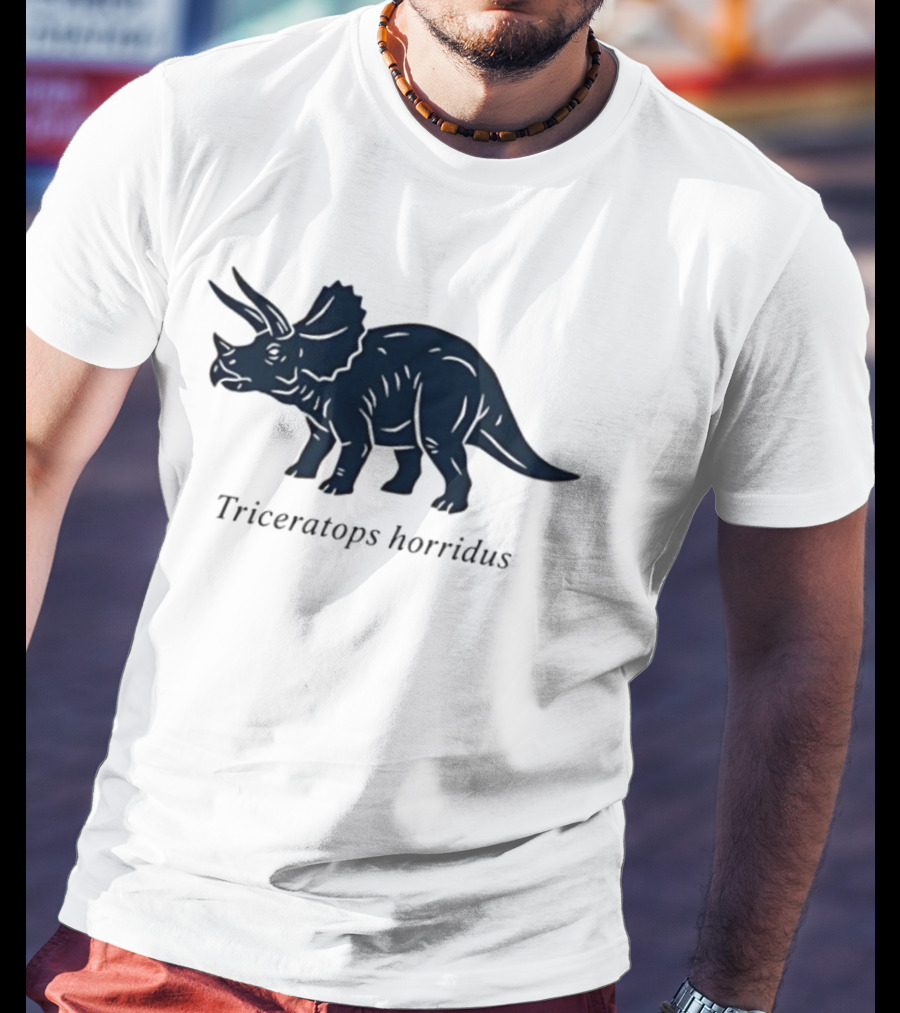 Triceratops Horridus Dinosaur Prehistoric Animal Paleontology Biology Science T-Shirt