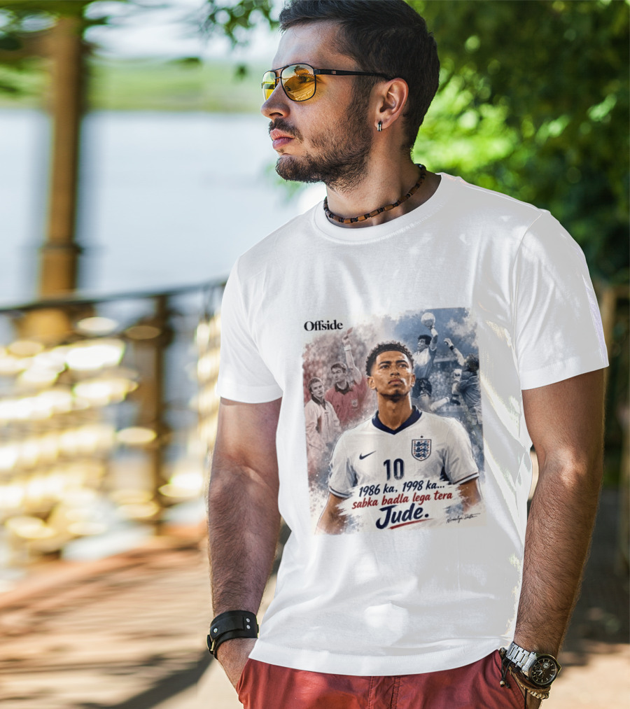 Offside 1986 1998 Sabka Badla Lega Tera Jude Bellingham T-Shirt