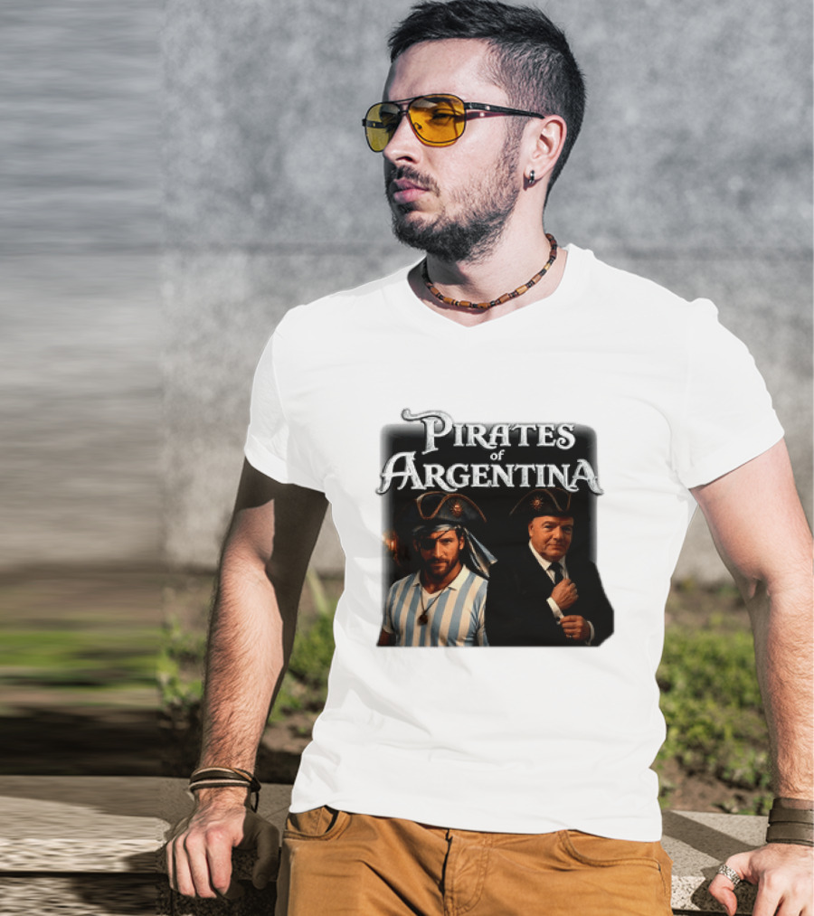 Pirates Of Argentina Messi Mashup Soccer Legend And Captain T-Shirt