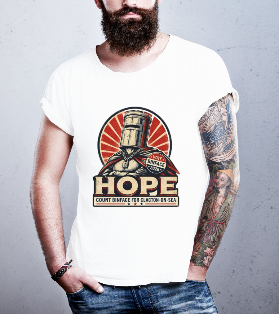 Vote Binface 2026 Hope Count Binface For Clacton On Sea T-Shirt