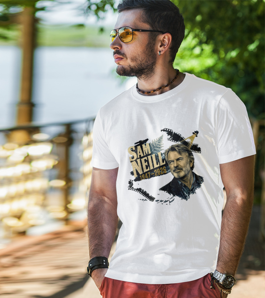Sam Neill 1947 2026 The Story Continues In Memory Forever T-Shirt