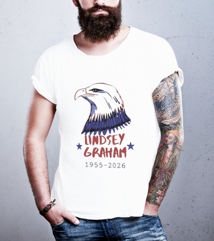 Lindsey Graham 1955 2026 Patriotic Eagle T-Shirt