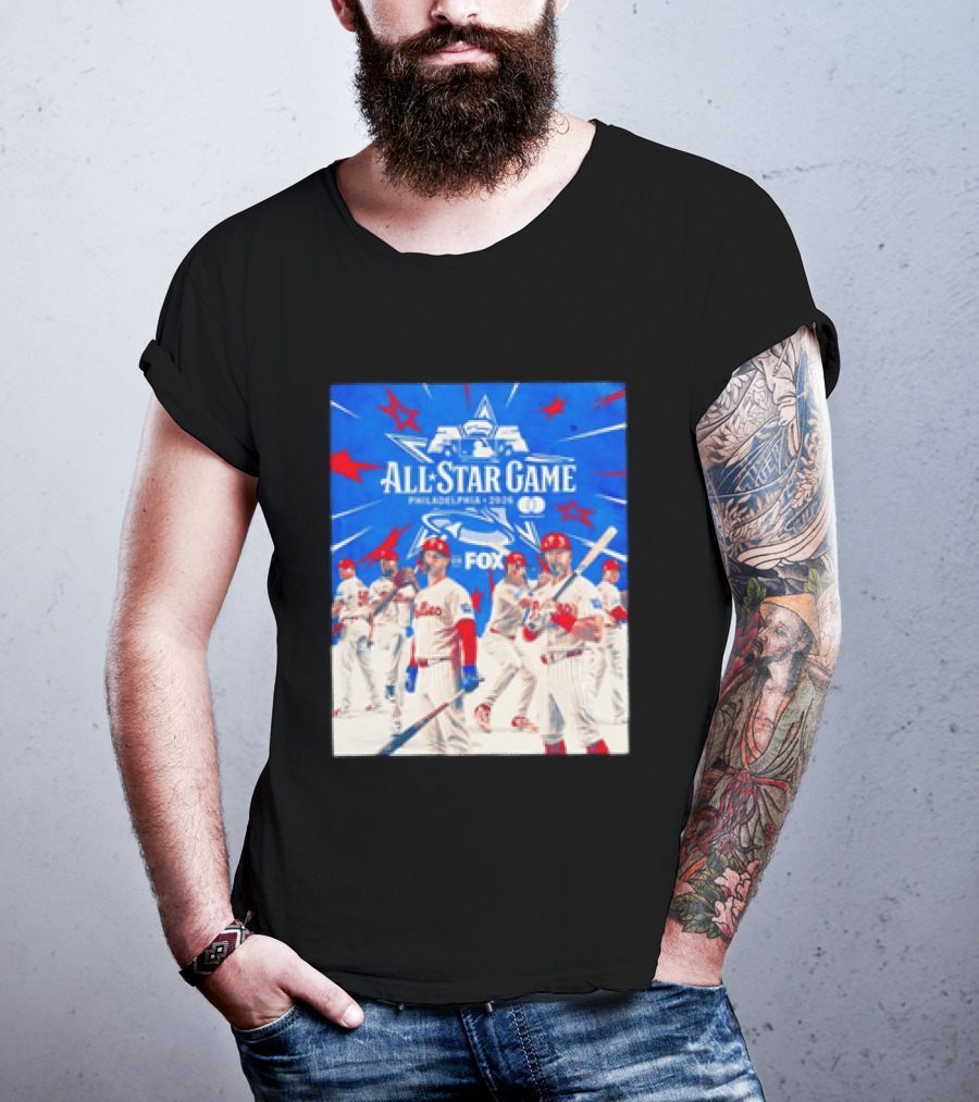2026 All Star Game Philadelphia Phillies Major League Baseball FOX T-Shirt
