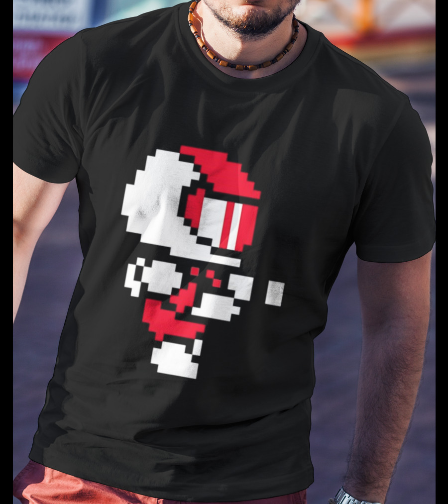 Arcade Pixel Racing Driver Fast Track Helmet Retro Game T-Shirt