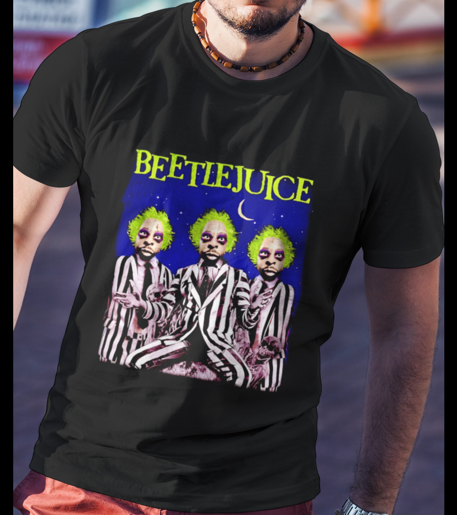 Beetlejuice Bootleg Triple Moon Gothic T-Shirt