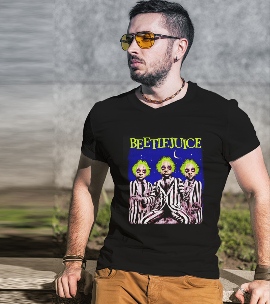 Beetlejuice Bootleg Triple Moon Gothic T-Shirt