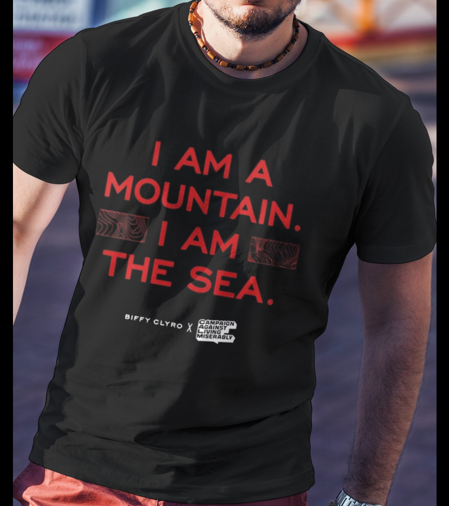 Biffy Clyro I Am A Mountain I Am The Sea CALM Lifelines Collaboration T-Shirt