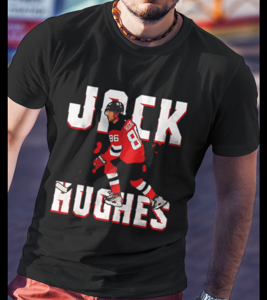 Jack Hughes 86 New Jersey Devils Hockey Jersey T-Shirt