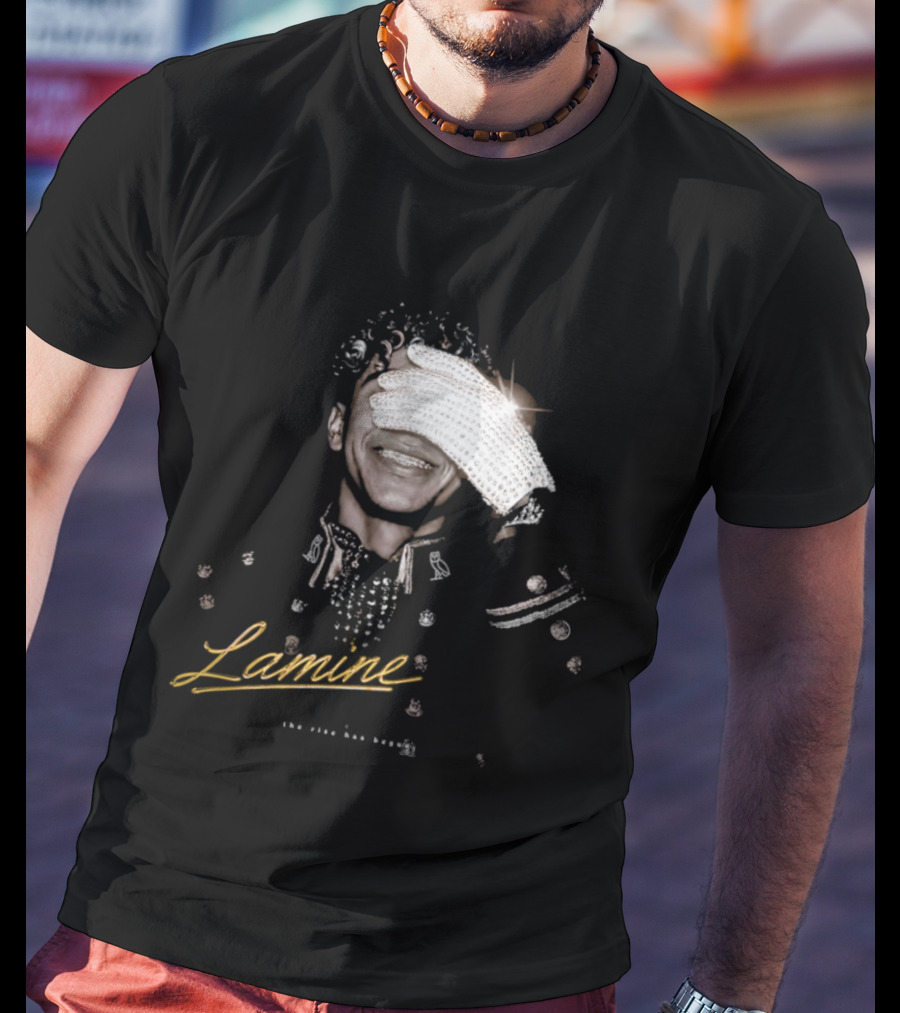 Lamine Camara Sparkling Diamond Glove The Rise Has Begun T-Shirt