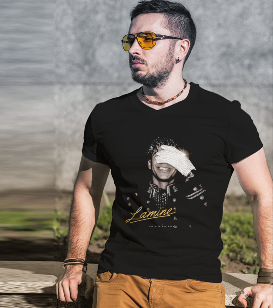 Lamine Camara Sparkling Diamond Glove The Rise Has Begun T-Shirt