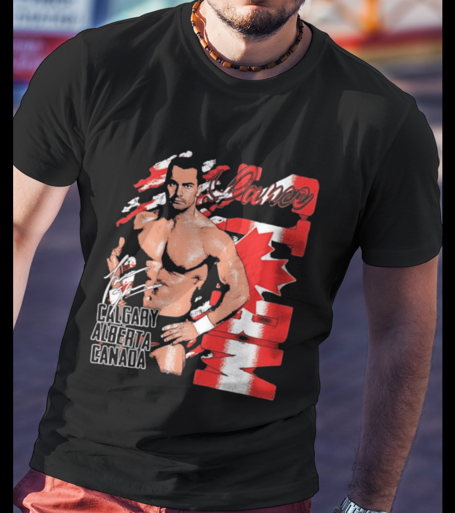 Lance Storm Calgary Alberta Canada Wrestling Icon Red Maple Leaf T-Shirt