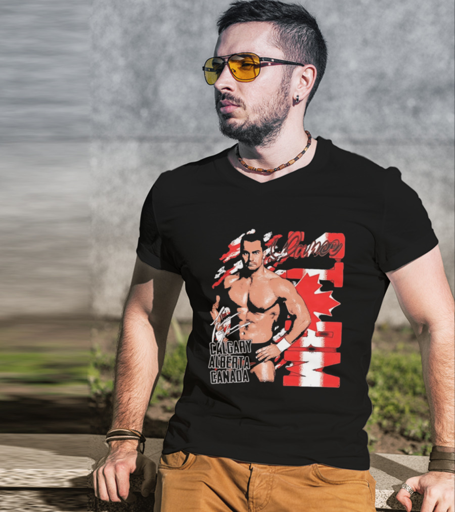 Lance Storm Calgary Alberta Canada Wrestling Icon Red Maple Leaf T-Shirt