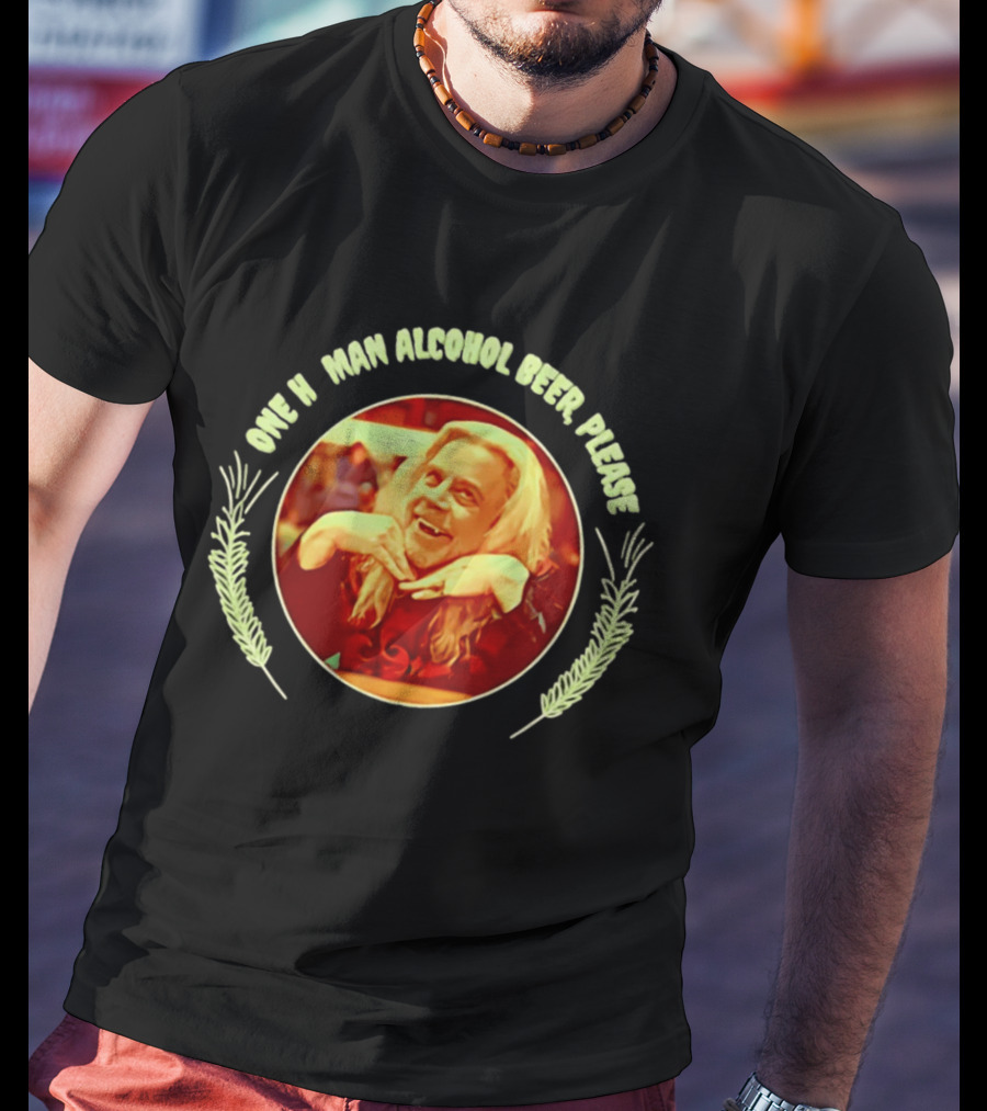 Laszlo Cravensworth One Human Alcohol Beer Please What We Do In The Shadows Comedy T-Shirt