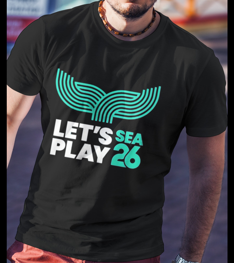 Let's Play Sea 26 The Sound Blue Seattle T-Shirt
