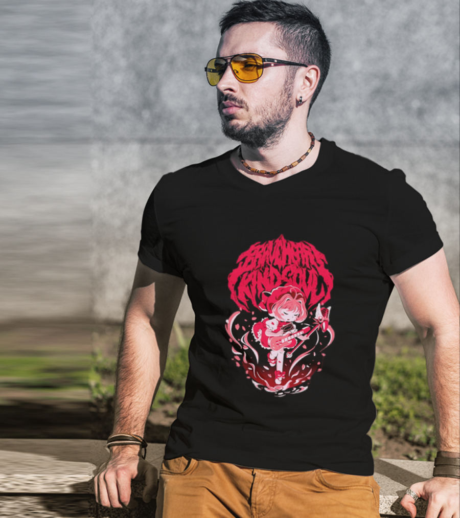 Sakura Kinomoto Braveheart Kind Soul Anime Magic Wand Girl T-Shirt