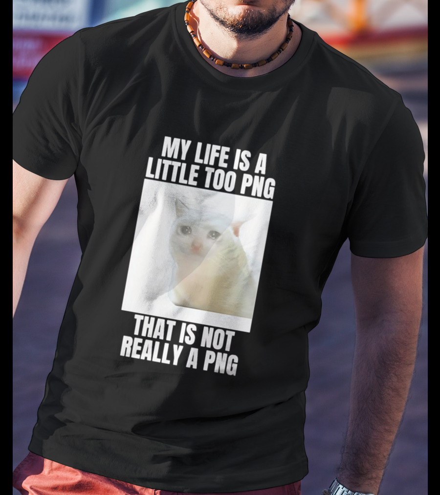 My Life Is A Little Too PNG That Is Not Really A PNG Cat Meme T-Shirt