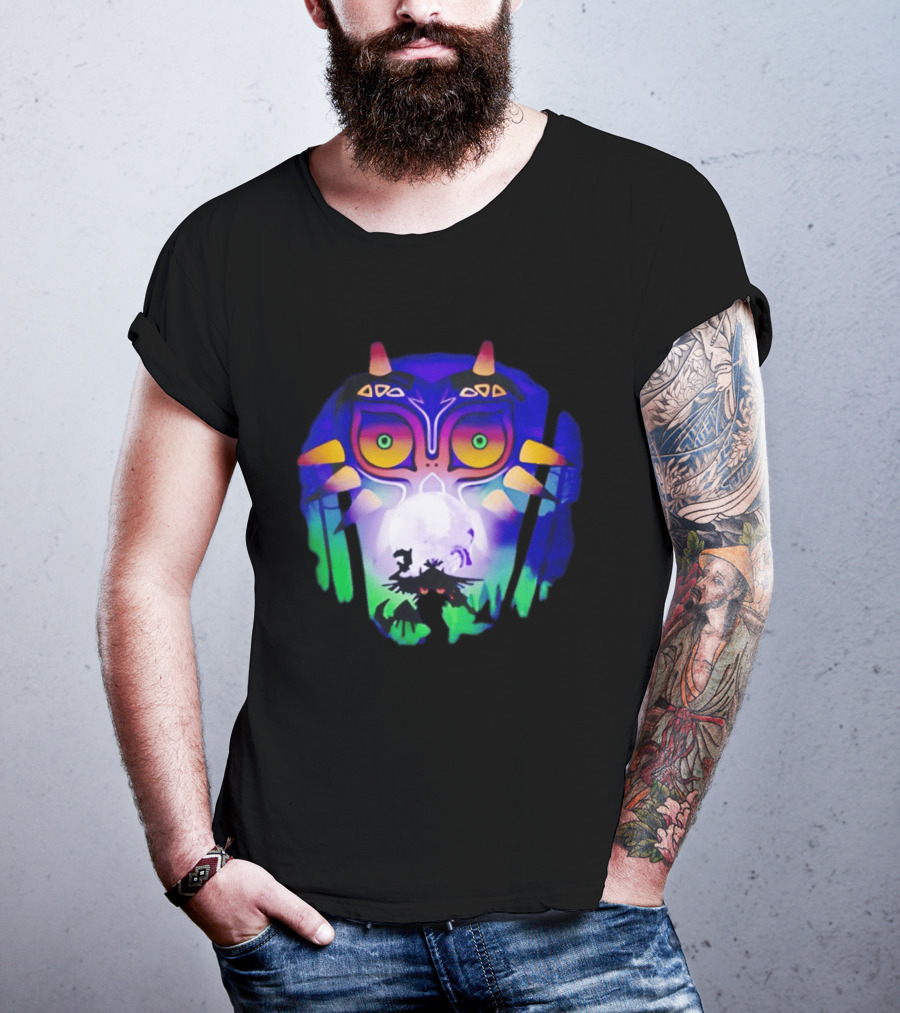 Majora's Mask Legend Of Zelda Skull Kid And Moon T-Shirt
