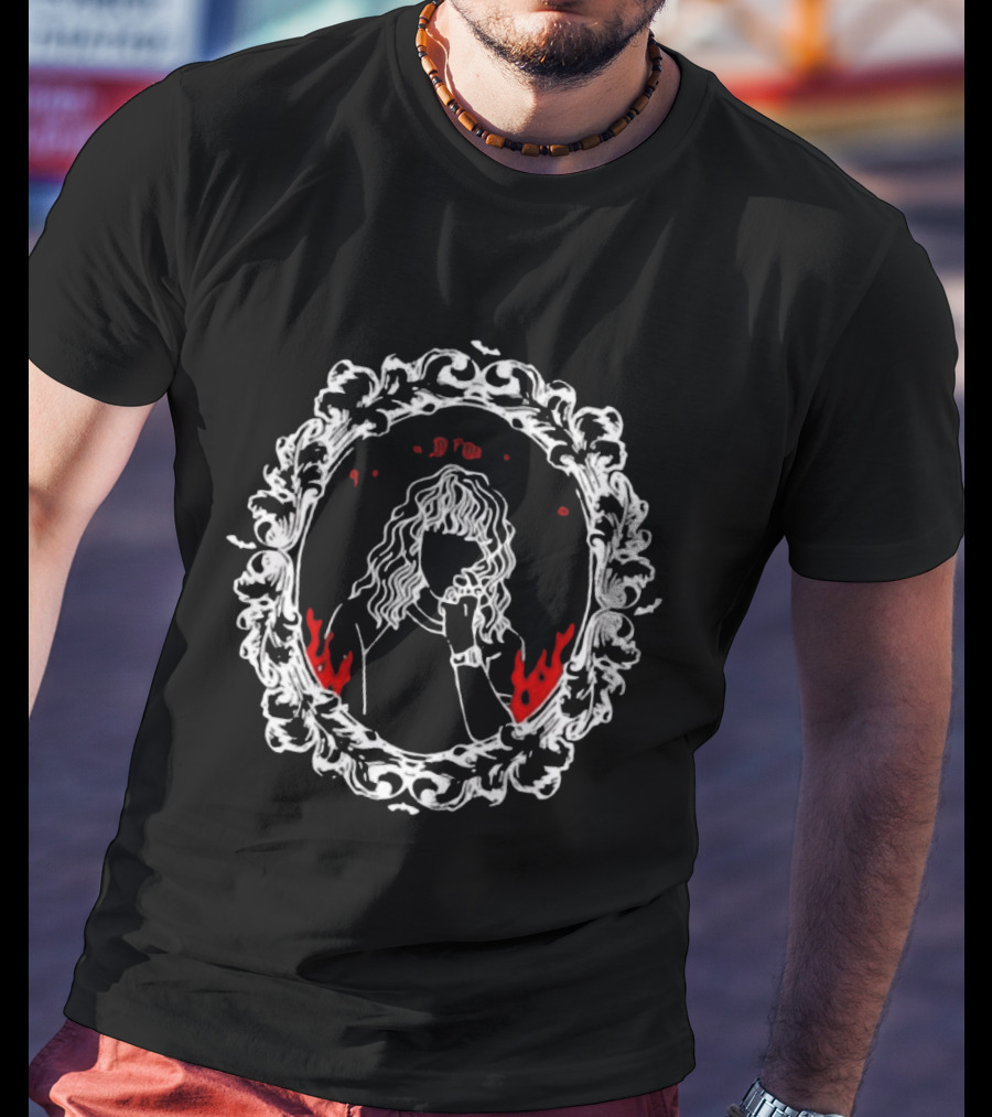 So Mordor It Is Lord Of The Rings Mirror Frame Flames T-Shirt