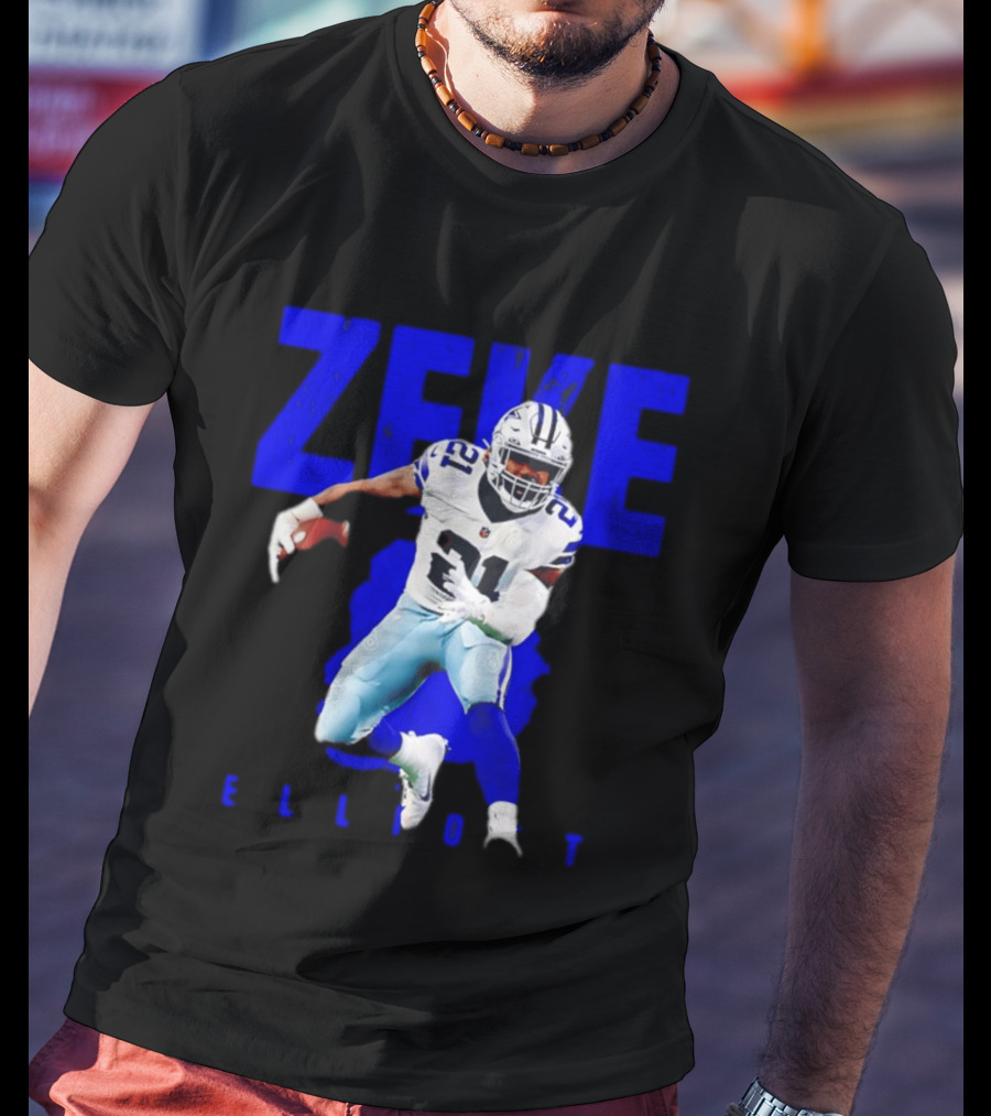 Dallas Cowboys Ezekiel Elliott Running Zeke 21 T-Shirt