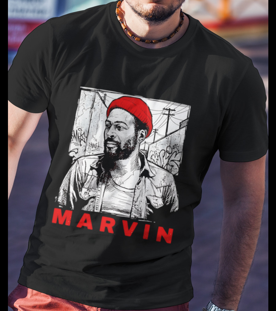 Marvin Gaye Urban Graffiti Style R&B Legend T-Shirt