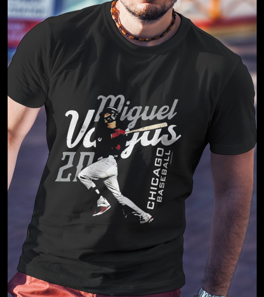 Miguel Vargas Chicago Baseball Player Action T-Shirt