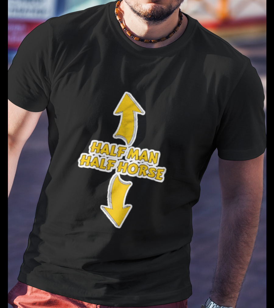 Half Man Half Horse Centaur Mythology Yellow Arrows T-Shirt